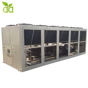150 Ton 500 Kw R134A Soğutucu Akışkanlı Hava Soğutmalı Vidalı Su Soğutma Cihazı, 3 C Çıkışlı