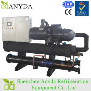50 Ton 180 Kw Deniz Suyu Soğutmalı Vidalı Chiller R134A 440 V 60 Hz